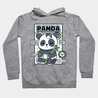 Anatomy Of A Panda Funny Cute Panda Design Hoodie